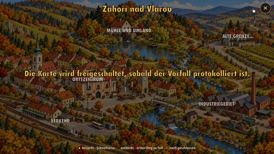 Stadtplan von Záhoří nad Vlárou
