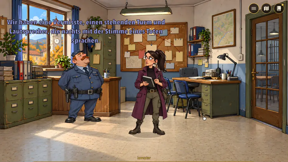 Irena auf der Polizeiwache