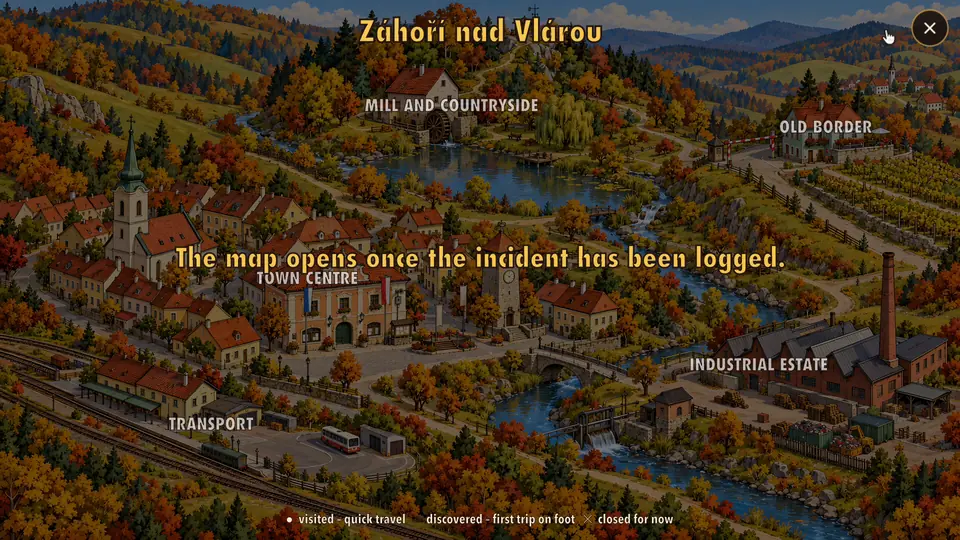 Map of Záhoří nad Vlárou